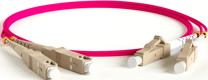 Патч-корд волоконно-оптический Hyperline FC-D2-504-LC/PR-SC/PR-H-2M-LSZH-MG 139840