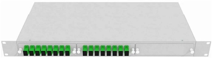 Кросс оптический стоечный  Vimcom СКРУ-1U-16SC/А-SM-16AD+16PT/G-GR 140112