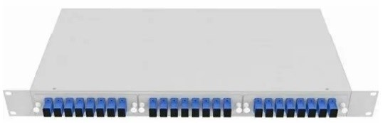 Кросс оптический стоечный  Vimcom СКРУ-1U-24SC/U-SM-24AD+24PT/G-GR 140134