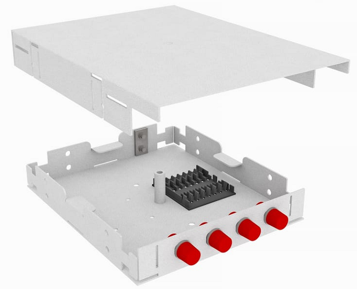Кросс оптический настенный  TopLAN КРНМ-Top-04FC/U-OS2-GY 140151