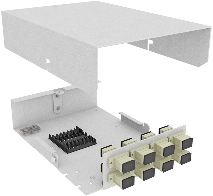 Кросс оптический настенный  TopLAN КРНМ-Top-08LC/U-OM2-GY 140157