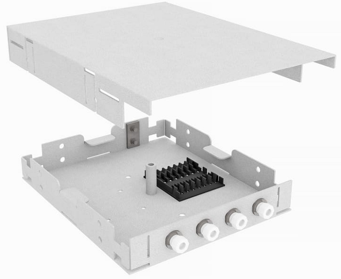 Кросс оптический настенный  TopLAN КРНМ-Top-04FC/U-OM2-GY 140158