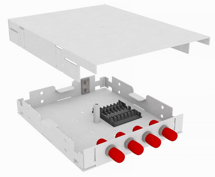 Кросс оптический настенный  TopLAN КРНМ-Top-04ST/U-OS2-GY 140159