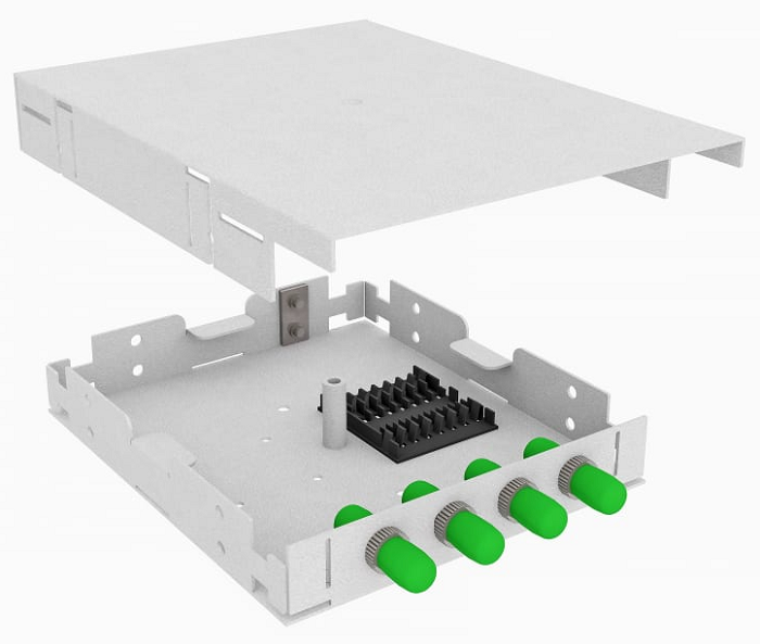 Кросс оптический настенный  TopLAN КРНМ-Top-04ST/A-OS2-GY 140162