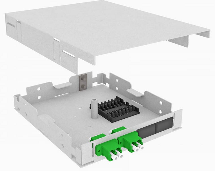 Кросс оптический настенный  TopLAN КРНМ-Top-04LC/A-OS2-GY 140163