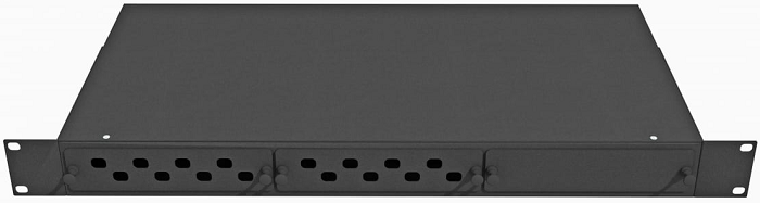Кросс оптический стоечный  TopLAN КРС-Top-1U-16FC/ST-BK 140200