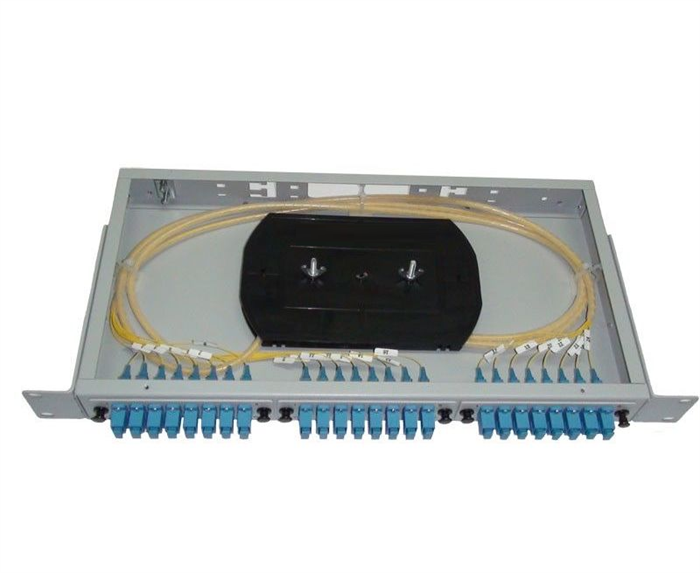 Кросс оптический стоечный  Vimcom СКРУ-1U19-A16-LC/SM-(8AD-DLC+16PT-LC+16КДЗC) 140205