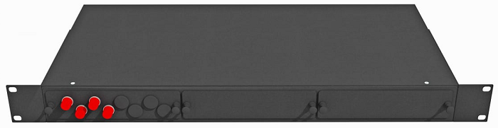 Кросс оптический стоечный  TopLAN КРС-Top-1U-04FC/U-OS2-BK 140218