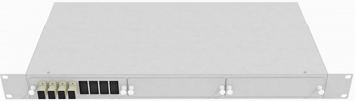 Кросс оптический стоечный  TopLAN КРС-Top-1U-04SC/U-OM2-GY 140228