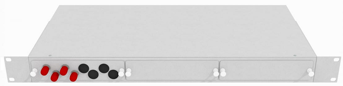 Кросс оптический стоечный  TopLAN КРС-Top-1U-04ST/U-OS2-GY 140232