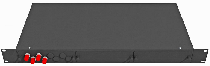 Кросс оптический стоечный  TopLAN КРС-Top-1U-04ST/U-OS2-BK 140233