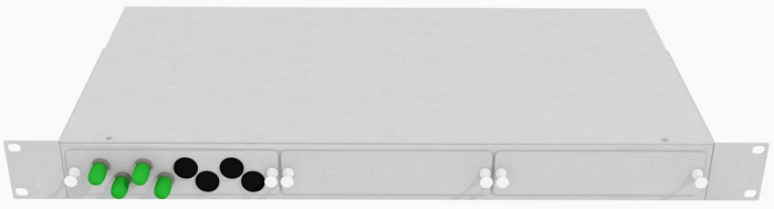Кросс оптический стоечный  TopLAN КРС-Top-1U-04ST/A-OS2-GY 140236