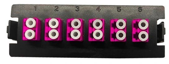 Вставка  Hyperline FO-EXHD-PLT-12LC/UPC-OM4-MG 140237