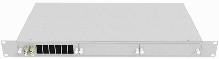 Кросс оптический стоечный  TopLAN КРС-Top-1U-04LC/U-OM2-GY 140239