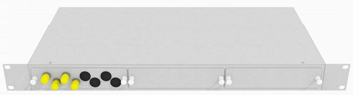 Кросс оптический стоечный  TopLAN КРС-Top-1U-04ST/U-OM2-GY 140241