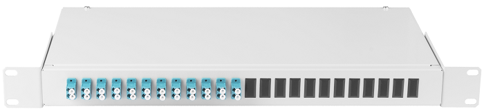 Кросс оптический стоечный 19" стационарный 1U NikoMax NMF-RP24LCUS2-WS-ES-1U-GY 140249