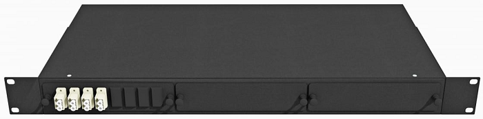 Кросс оптический стоечный  TopLAN КРС-Top-1U-08LC/U-OM2-BK 140262