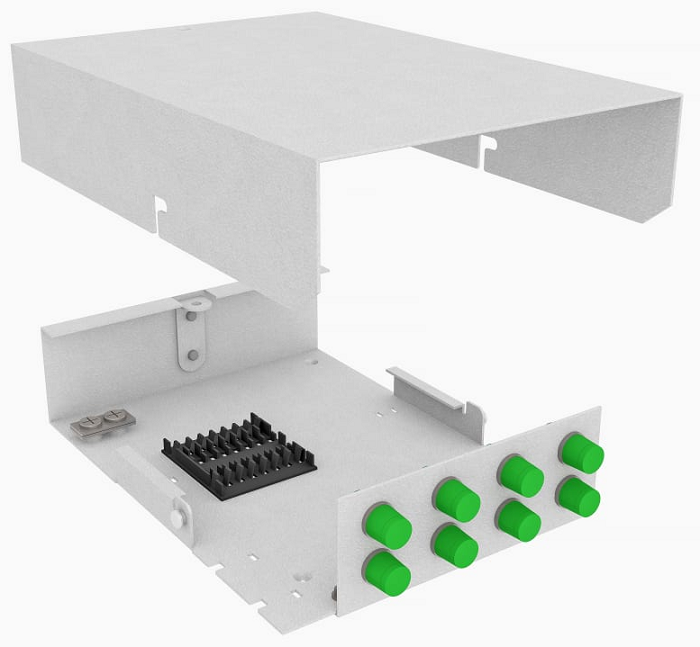 Кросс оптический настенный  TopLAN КРНМ-Top-08FC/A-OS2-GY 140271