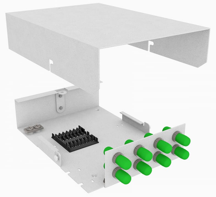 Кросс оптический настенный  TopLAN КРНМ-Top-08ST/A-OS2-GY 140286