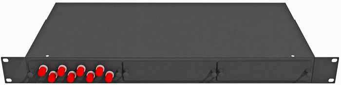 Кросс оптический стоечный  TopLAN КРС-Top-1U-08ST/U-OS2-BK 140299