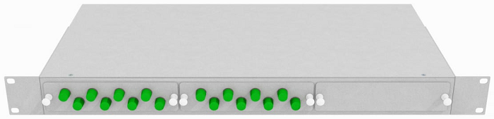 Кросс оптический стоечный  TopLAN КРС-Top-1U-16FC/A-OS2-GY 140354