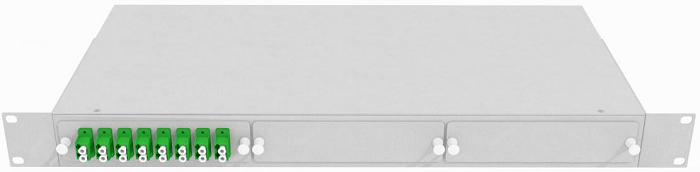 Кросс оптический стоечный  TopLAN КРС-Top-1U-16LC/A-OS2-GY 140366