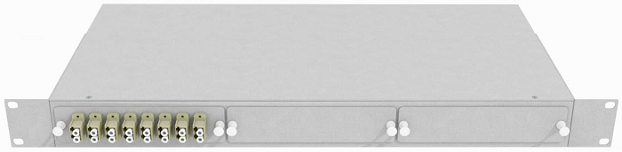 Кросс оптический стоечный  TopLAN КРС-Top-1U-16LC/U-OM2-GY 140369