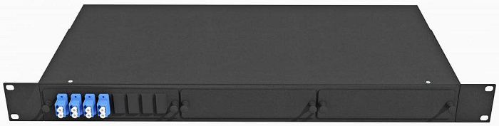 Кросс оптический стоечный 19" выдвижной 1U TopLAN КРСв-Top-1U-08LC/U-OS2-BK 140373