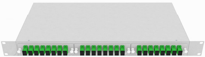 Кросс оптический стоечный  TopLAN КРС-Top-1U-24SC/A-OS2-GY 140387