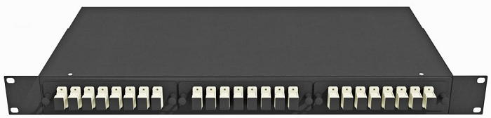 Кросс оптический стоечный  TopLAN КРС-Top-1U-24SC/U-OM2-BK 140390