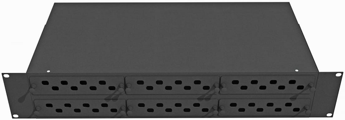 Кросс оптический стоечный  TopLAN КРС-Top-2U-48FC/ST-BK 140396
