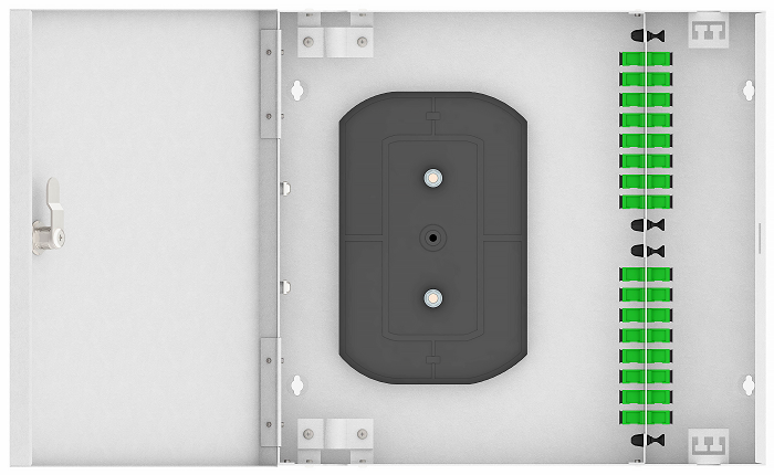 Кросс оптический настенный  TopLAN КРН-Top-16SC/A-OS2-GY 140408