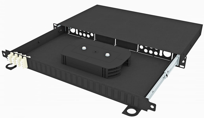 Кросс оптический стоечный  TopLAN КРСв-Top-1U-16LC/U-OM2-BK 140420