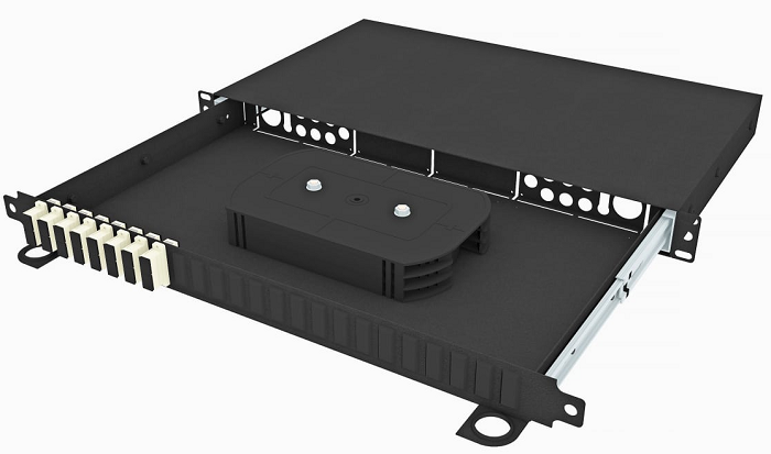 Кросс оптический стоечный  TopLAN КРСв-Top-1U-16SC/U-OM2-BK 140421