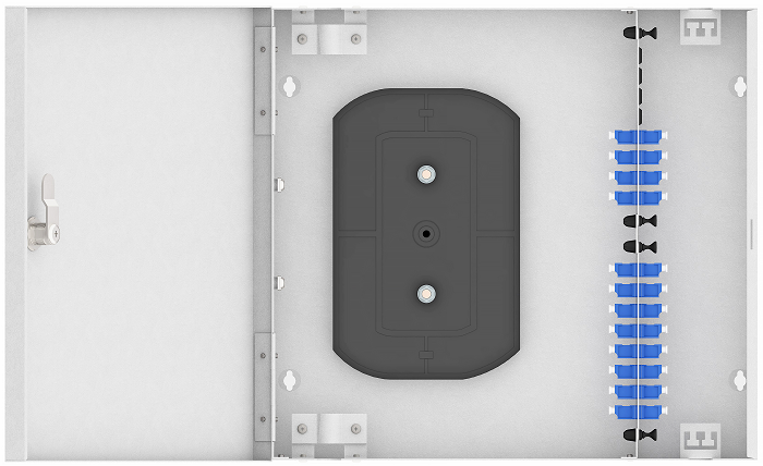Кросс оптический настенный  TopLAN КРН-Top-24LC/U-OS2-GY 140432