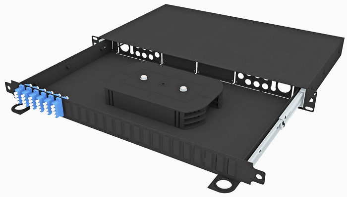 Кросс оптический стоечный  TopLAN КРСв-Top-1U-24LC/U-OS2-BK 140434