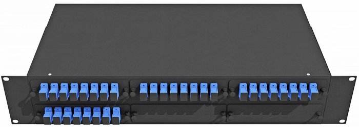 Кросс оптический стоечный  TopLAN КРС-Top-2U-32SC/U-OS2-BK 140438