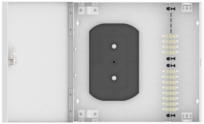 Кросс оптический настенный  TopLAN КРН-Top-24LC/U-OM2-GY 140440