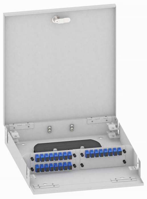 Кросс оптический настенный  TopLAN КРН-Top-24SC/U-OS2-GY 140442