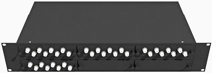 Кросс оптический стоечный  TopLAN КРС-Top-2U-32FC/U-OM2-BK 140445