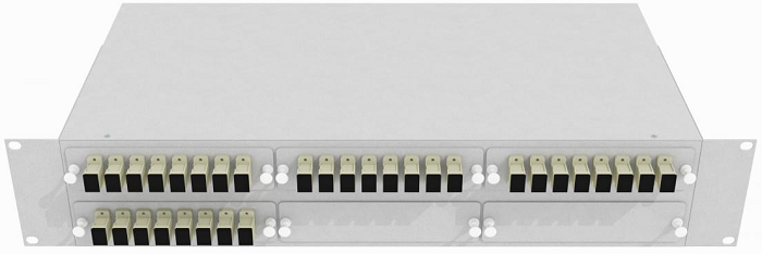 Кросс оптический стоечный  TopLAN КРС-Top-2U-32SC/U-OM2-GY 140446