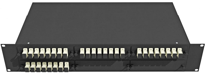 Кросс оптический стоечный  TopLAN КРС-Top-2U-32SC/U-OM2-BK 140447
