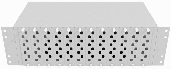 Кросс оптический стоечный  TopLAN КРС-Top-3U-96FC/ST-GY 140467