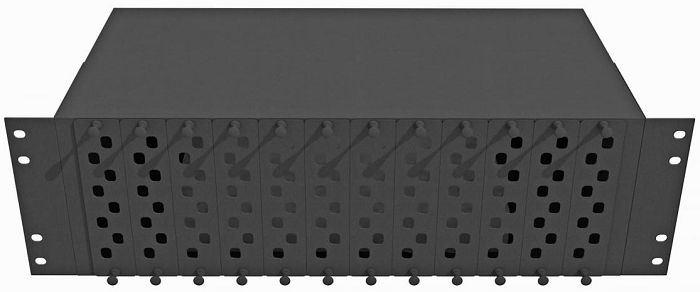 Кросс оптический стоечный  TopLAN КРС-Top-3U-96FC/ST-BK 140468