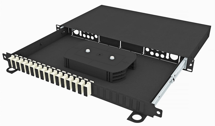 Кросс оптический стоечный  TopLAN КРСв-Top-1U-32SC/U-OM2-BK 140478