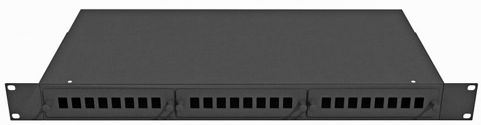 Коммутационная панель  TopLAN PPS-Top-24DLC-SM-BK 140486