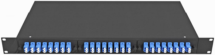 Кросс оптический стоечный  TopLAN КРС-Top-1U-48LC/U-OS2-BK 140487