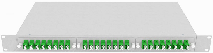 Кросс оптический стоечный  TopLAN КРС-Top-1U-48LC/A-OS2-GY 140492