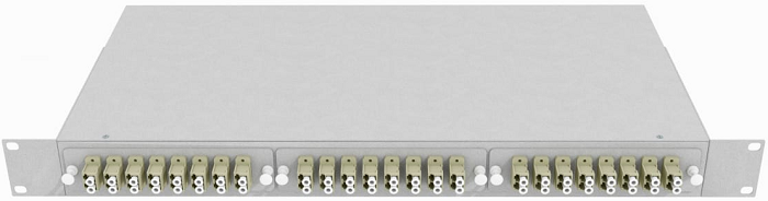 Кросс оптический стоечный  TopLAN КРС-Top-1U-48LC/U-OM2-GY 140498