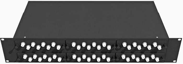 Кросс оптический стоечный  TopLAN КРС-Top-2U-48FC/U-OM2-BK 140504